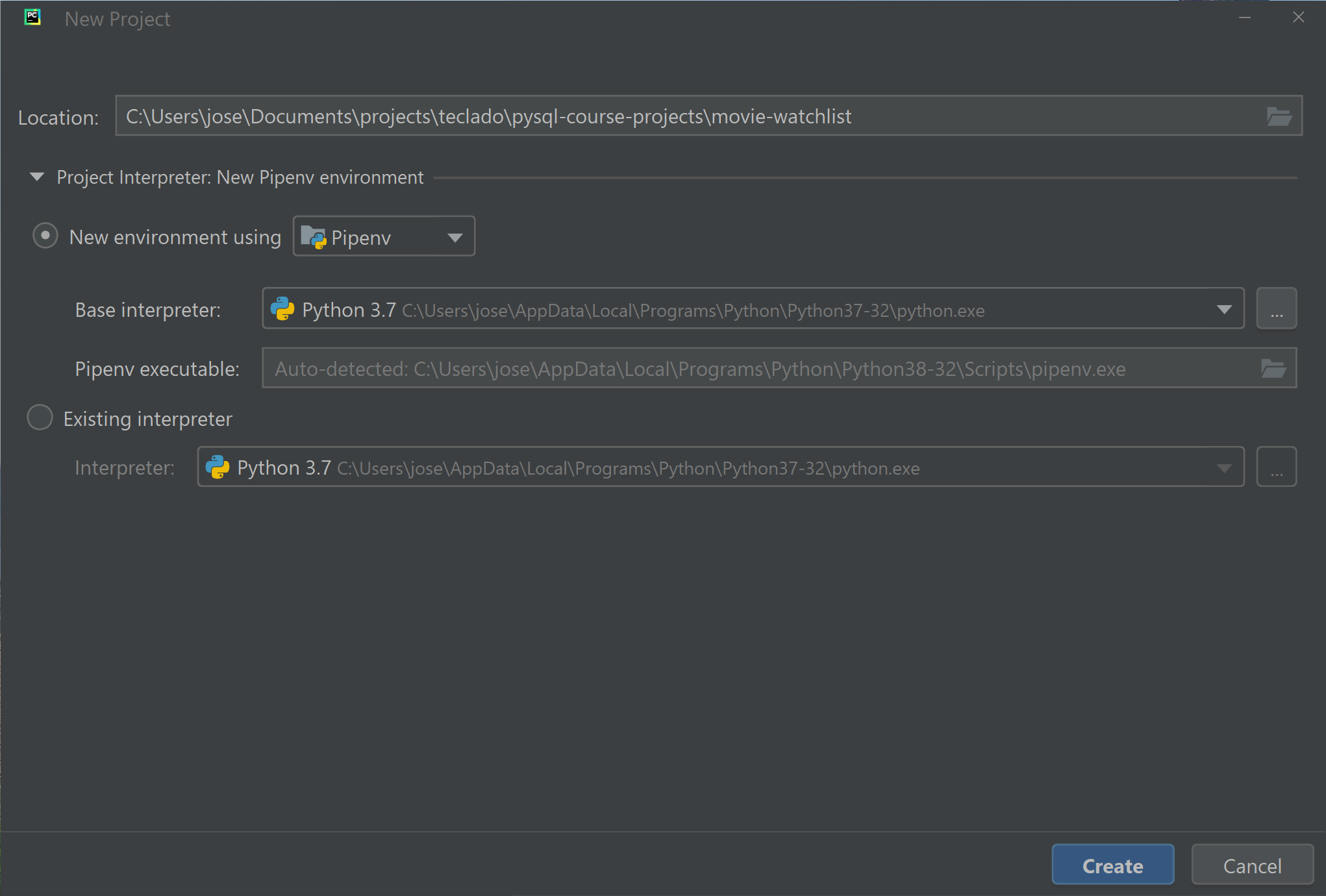 Psycopg2-binary. Pipenv executable PYCHARM что это.